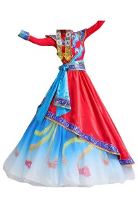 Order Mongolian costume female custom-made Inner Mongolian dance performance costumes opening dance minority costumes winter and spring folk dance costumes SKDO012 detail view-1